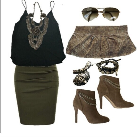 Dolce Vita Kendal Almond Brown Suede Chain Detail High Heel Ankle Boots Size 7 - Picture 3 of 10